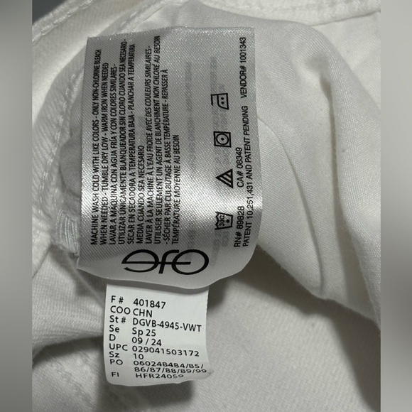 Gloria Vanderbilt Vintage White Midi Denim Skirt NWT - Picture 12 of 12